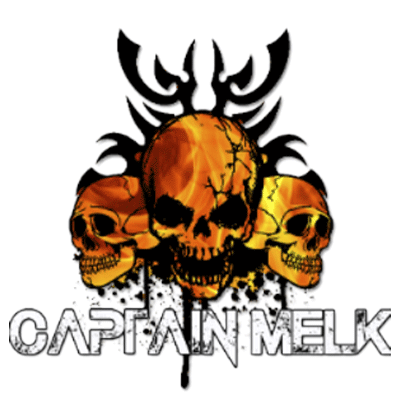 captain melk skull logo